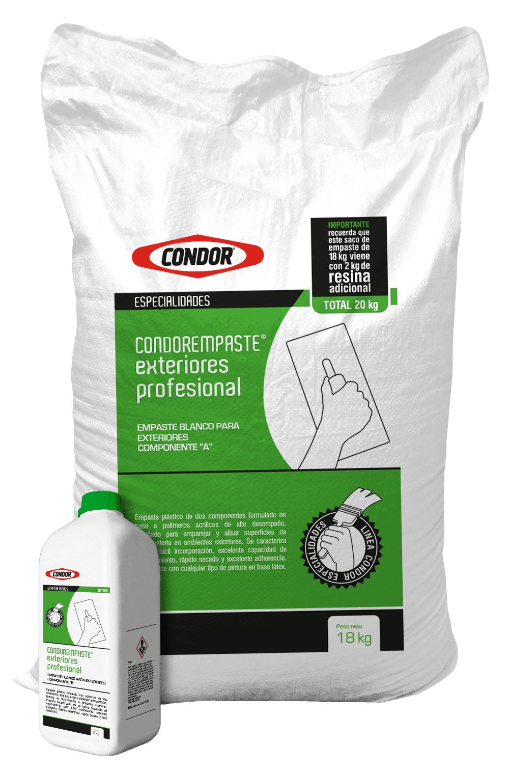 CONDOR EMPASTE PROFESIONAL PARA EXTERIORES